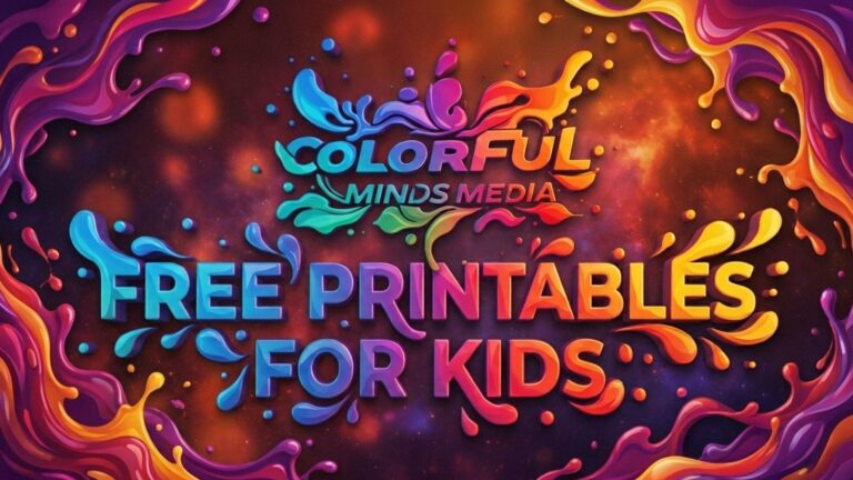 Free Printables For Kids colorful image - Coloring sheets, activities, schedules, routine charts, and more.
