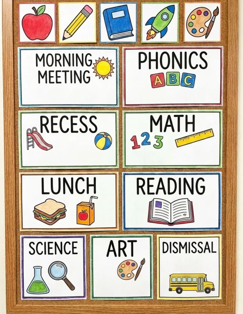 Classroom Schedule Cards preview