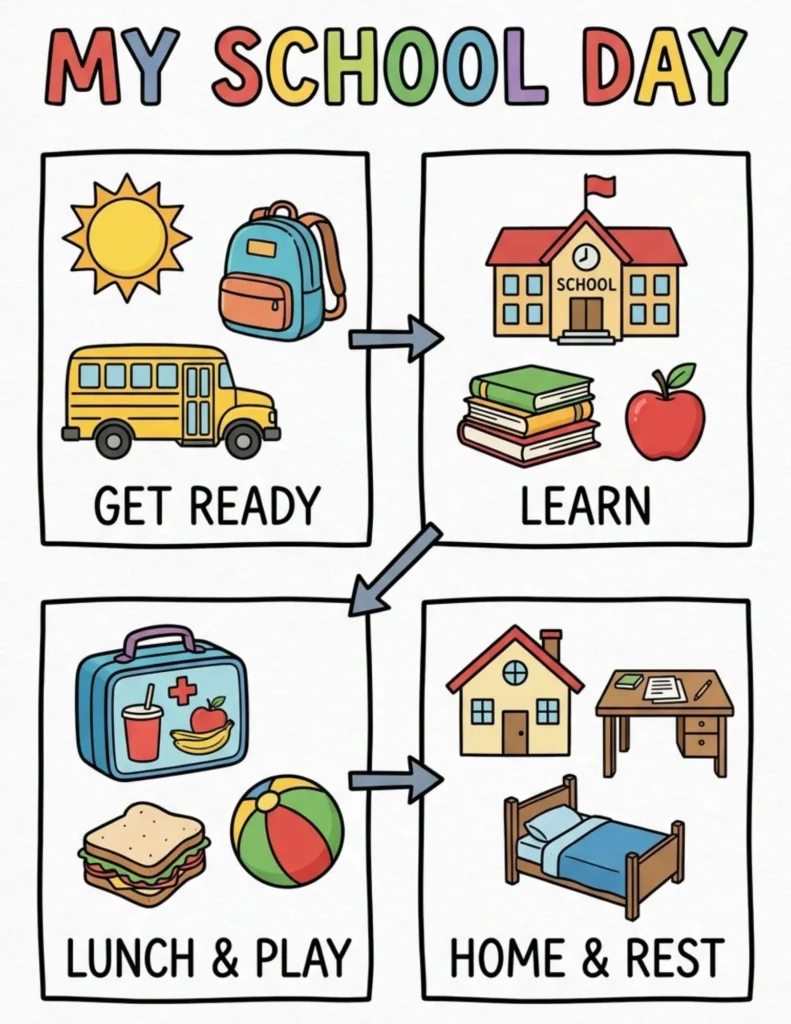 My School Day Visual Schedule preview